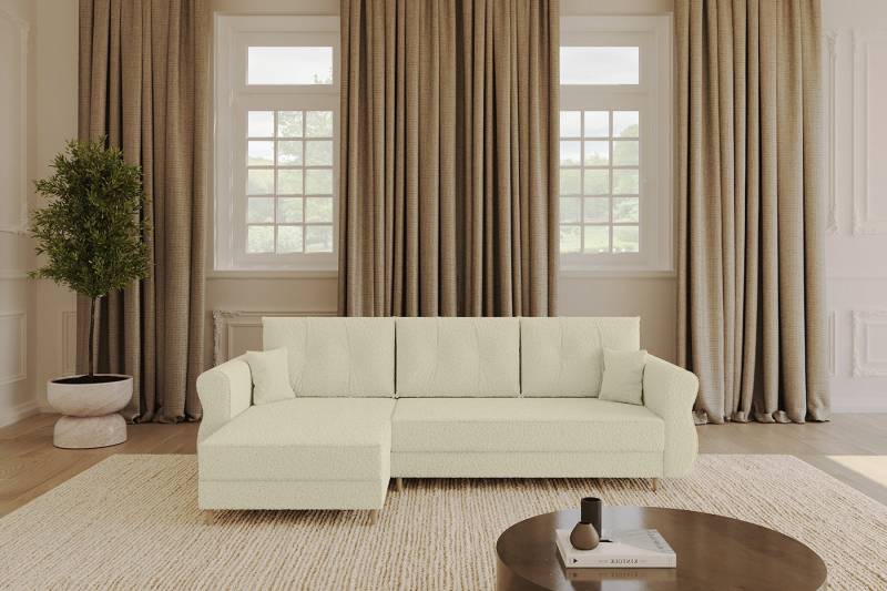 ALTDECOR Ecksofa APOL-L, Couch mit Schlaffunktion, Stauraum Wohnlandschaft Funktionsecke, Corner Sofa Bett Eckcouch Couch L-Form Schlafcouch Ausziehbar von ALTDECOR
