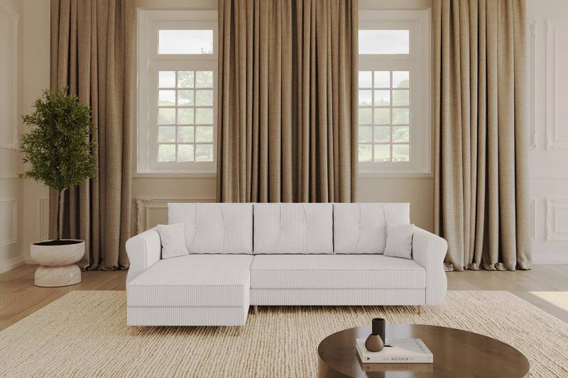 ALTDECOR Ecksofa APOL-L, Couch mit Schlaffunktion, Stauraum Wohnlandschaft Funktionsecke, Corner Sofa Bett Eckcouch Couch L-Form Schlafcouch Ausziehbar von ALTDECOR