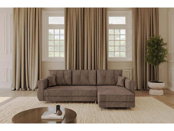 ALTDECOR Ecksofa APOL-L, Couch mit Schlaffunktion, Stauraum Wohnlandschaft Funktionsecke, Corner Sofa Bett Eckcouch Couch L-Form Schlafcouch Ausziehbar von ALTDECOR