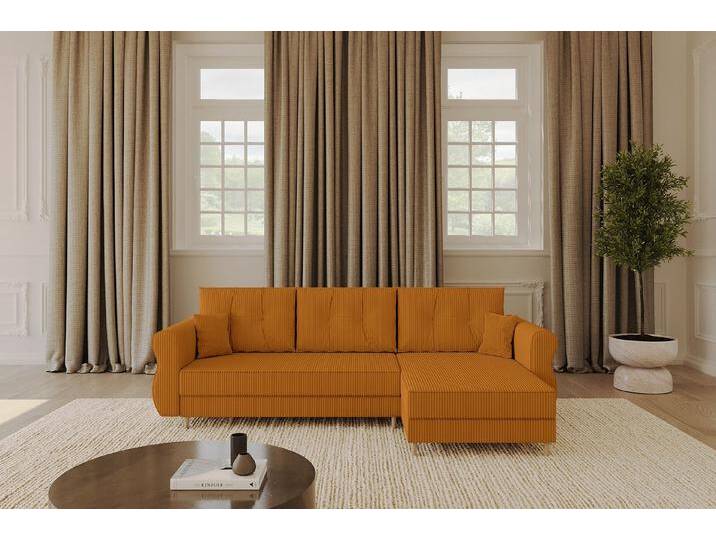 ALTDECOR Ecksofa APOL-L, Couch mit Schlaffunktion, Stauraum Wohnlandschaft Funktionsecke, Corner Sofa Bett Eckcouch Couch L-Form Schlafcouch Ausziehbar von ALTDECOR