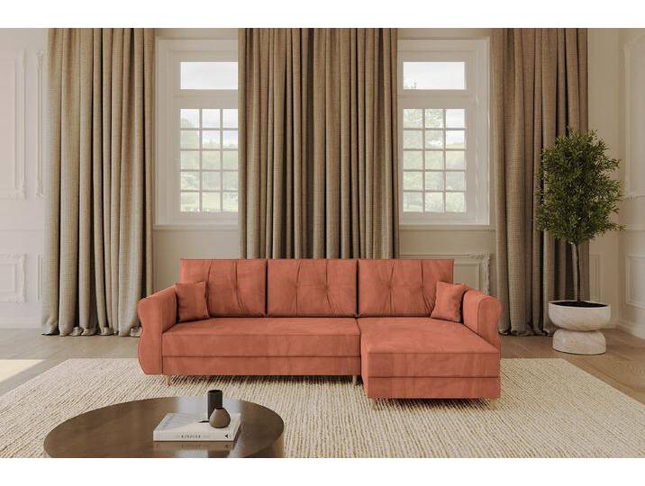 ALTDECOR Ecksofa APOL-L, Couch mit Schlaffunktion, Stauraum Wohnlandschaft Funktionsecke, Corner Sofa Bett Eckcouch Couch L-Form Schlafcouch Ausziehbar von ALTDECOR