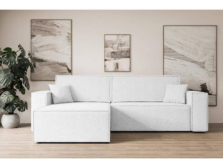 ALTDECOR Ecksofa CELTIC-XL, Couch mit Schlaffunktion, Wohnzimmer - Wohnlandschaft, Corner Sofa Bett Eckcouch Couch L-Form Schlafcouch Ausziehbar, weiß ALTDECOR Ecksofa CELTIC-XL, Couch mit Schlaffunktion, Wohnzimmer - Wohnlandschaft, Corner Sofa Bett Eckcouch Couch L-Form Schlafcouch Ausziehbar, weiß von ALTDECOR
