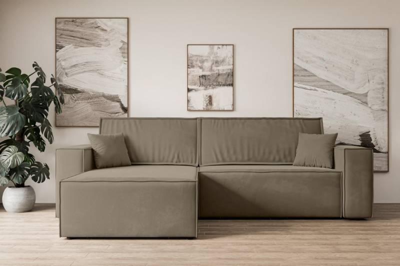 ALTDECOR Ecksofa CELTIC-XL, Couch mit Schlaffunktion, Wohnzimmer - Wohnlandschaft, Corner Sofa Bett Eckcouch Couch L-Form Schlafcouch Ausziehbar von ALTDECOR