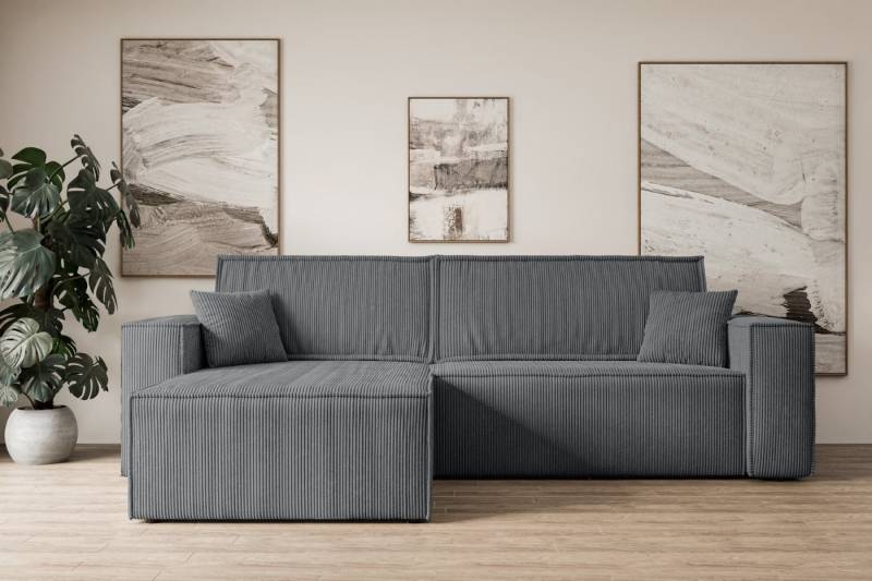 ALTDECOR Ecksofa CELTIC-XL, Couch mit Schlaffunktion, Wohnzimmer - Wohnlandschaft, Corner Sofa Bett Eckcouch Couch L-Form Schlafcouch Ausziehbar von ALTDECOR