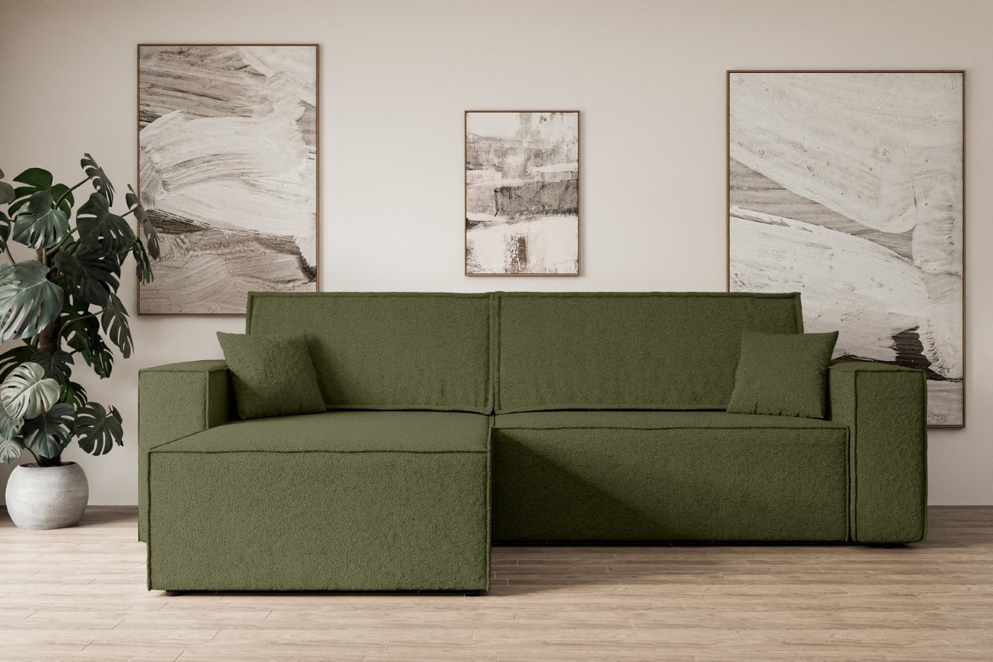 ALTDECOR Ecksofa CELTIC-XL, Couch mit Schlaffunktion, Wohnzimmer - Wohnlandschaft, Corner Sofa Bett Eckcouch Couch L-Form Schlafcouch Ausziehbar von ALTDECOR