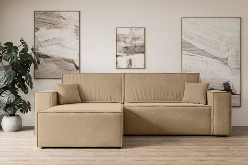 ALTDECOR Ecksofa CELTIC-XL, Couch mit Schlaffunktion, Wohnzimmer - Wohnlandschaft, Corner Sofa Bett Eckcouch Couch L-Form Schlafcouch Ausziehbar von ALTDECOR
