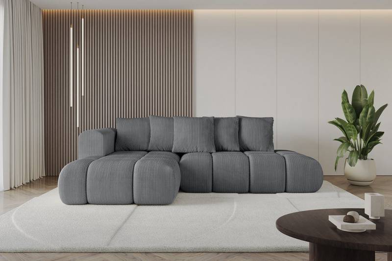 ALTDECOR Ecksofa CLOUD-L-v1, Couch mit Schlaffunktion, Wohnzimmer - Wohnlandschaft, Corner Sofa Bett Eckcouch Couch L-Form Schlafcouch Ausziehbar von ALTDECOR