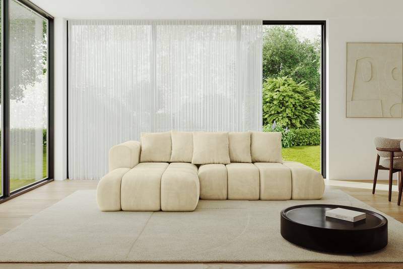 ALTDECOR Ecksofa CLOUD-L-v1, Couch mit Schlaffunktion, Wohnzimmer - Wohnlandschaft, Corner Sofa Bett Eckcouch Couch L-Form Schlafcouch Ausziehbar von ALTDECOR