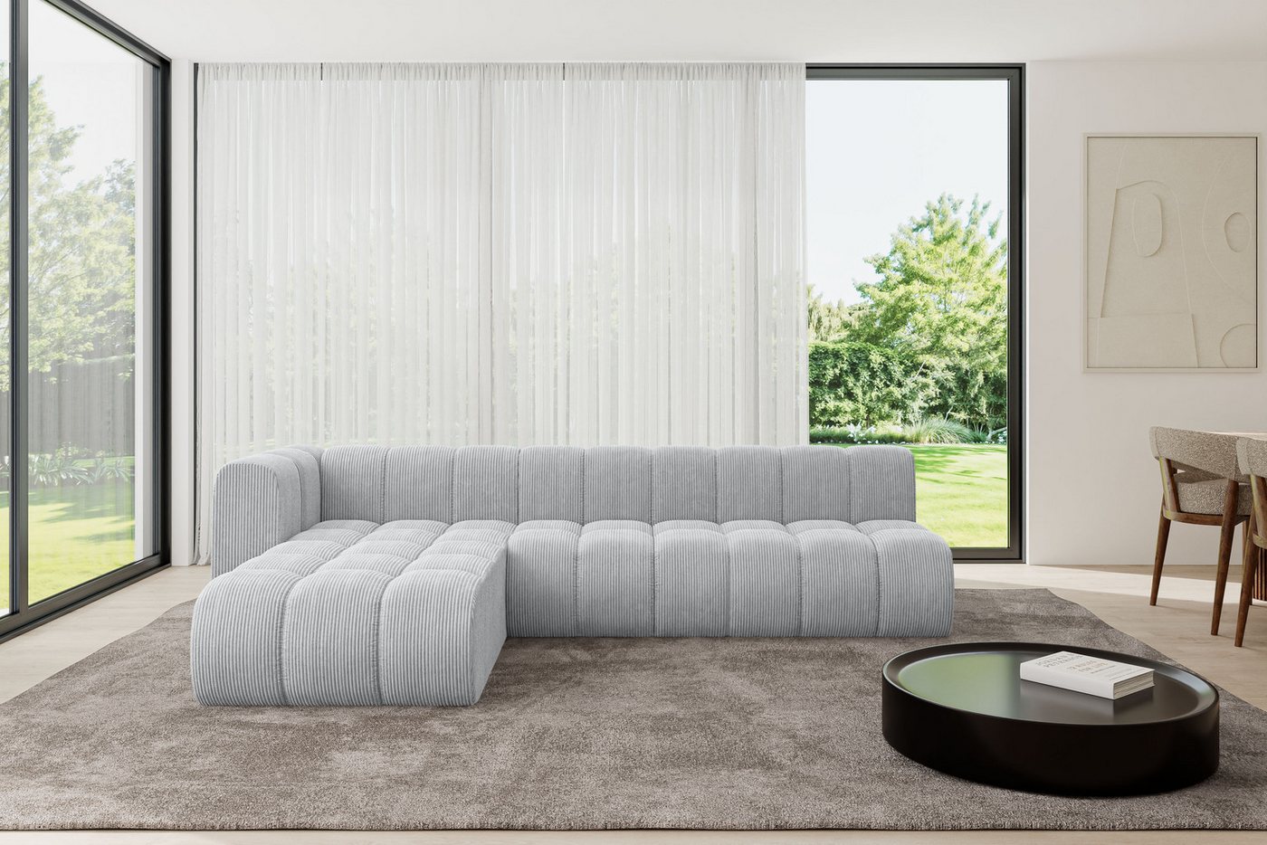 ALTDECOR Ecksofa Darnel-L2, Corner Sofa U-Form Vielseitige Sofa Wohnlandschaft Wohnzimmer, FORWARDER_CURBSIDE von ALTDECOR
