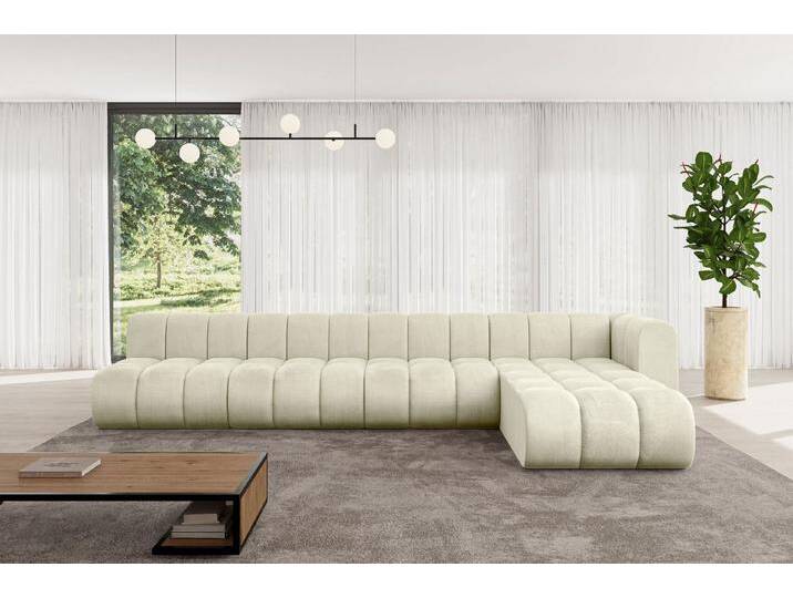ALTDECOR Ecksofa Darnel-L3, Corner Sofa U-Form Vielseitige Sofa Wohnlandschaft Wohnzimmer, FORWARDER_CURBSIDE, beige braun, Beige - Monolith 4 von ALTDECOR