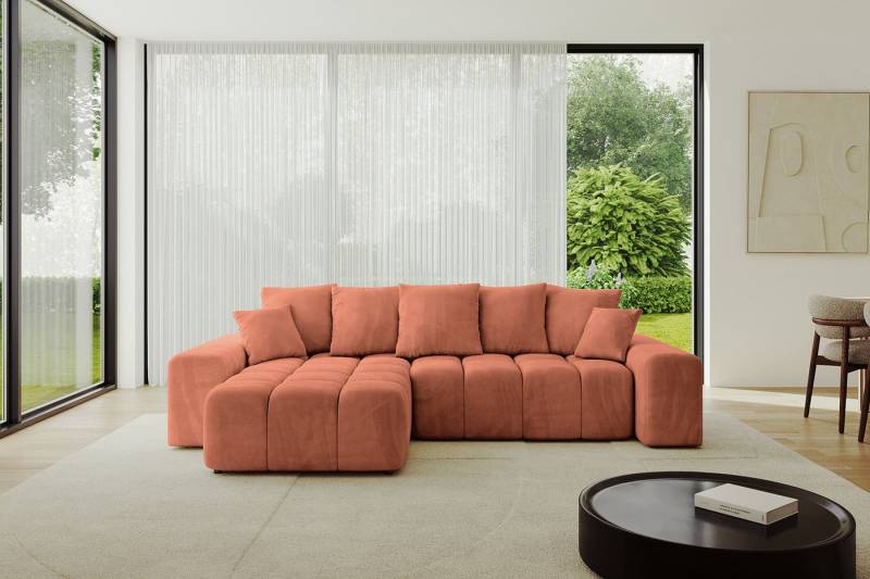 ALTDECOR Ecksofa ENIL-L, Couch mit Schlaffunktion, Wohnzimmer - Wohnlandschaft, Corner Sofa Bett Eckcouch Couch L-Form Schlafcouch Ausziehbar von ALTDECOR