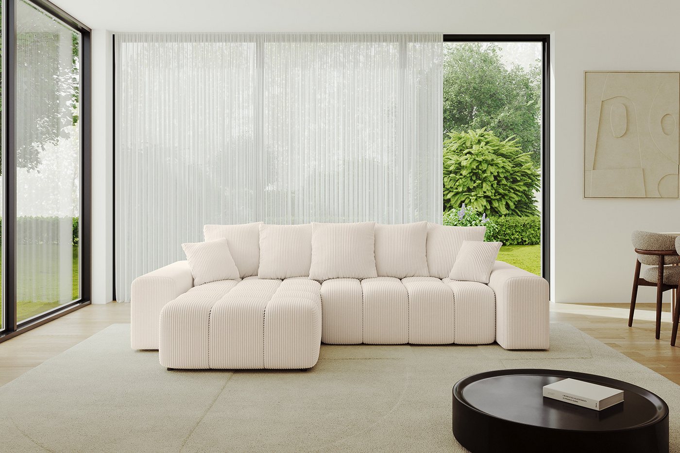 ALTDECOR Ecksofa ENIL-L, Couch mit Schlaffunktion, Wohnzimmer - Wohnlandschaft, Corner Sofa Bett Eckcouch Couch L-Form Schlafcouch Ausziehbar ALTDECOR Ecksofa ENIL-L, Couch mit Schlaffunktion, Wohnzimmer - Wohnlandschaft, Corner Sofa Bett Eckcouch Couch L-Form Schlafcouch Ausziehbar von ALTDECOR