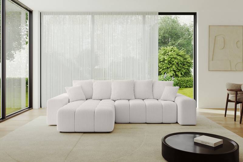 ALTDECOR Ecksofa ENIL-L, Couch mit Schlaffunktion, Wohnzimmer - Wohnlandschaft, Corner Sofa Bett Eckcouch Couch L-Form Schlafcouch Ausziehbar von ALTDECOR