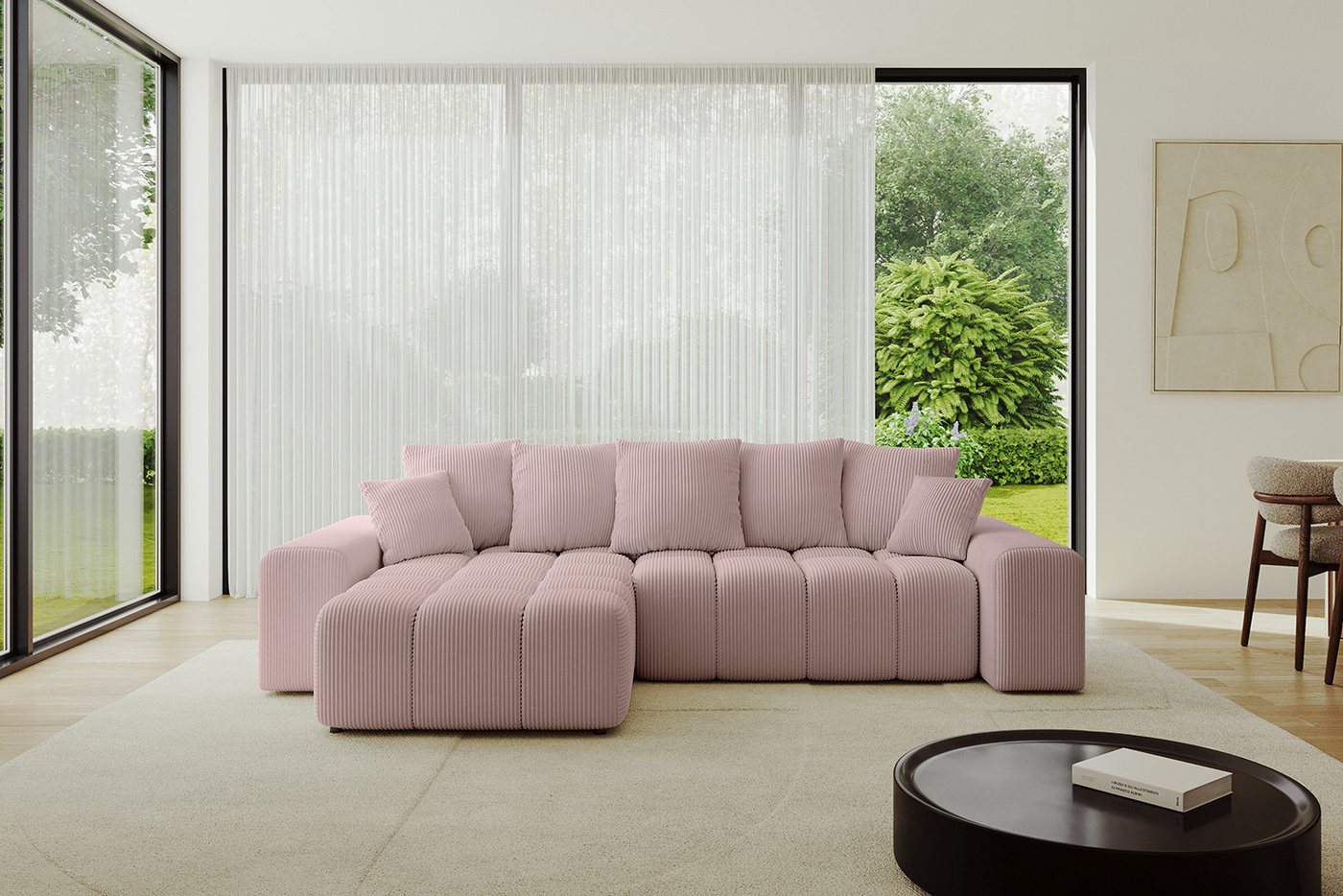ALTDECOR Ecksofa ENIL-L, Couch mit Schlaffunktion, Wohnzimmer - Wohnlandschaft, Corner Sofa Bett Eckcouch Couch L-Form Schlafcouch Ausziehbar ALTDECOR Ecksofa ENIL-L, Couch mit Schlaffunktion, Wohnzimmer - Wohnlandschaft, Corner Sofa Bett Eckcouch Couch L-Form Schlafcouch Ausziehbar von ALTDECOR