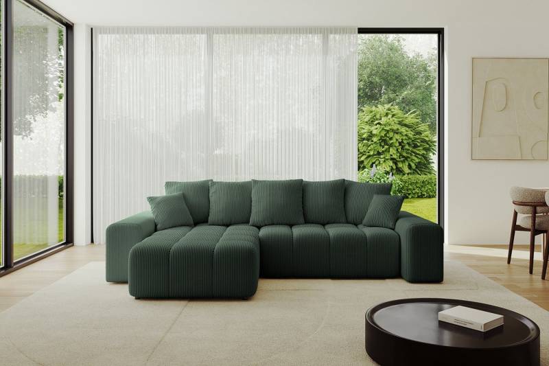 ALTDECOR Ecksofa ENIL-L, Couch mit Schlaffunktion, Wohnzimmer - Wohnlandschaft, Corner Sofa Bett Eckcouch Couch L-Form Schlafcouch Ausziehbar von ALTDECOR