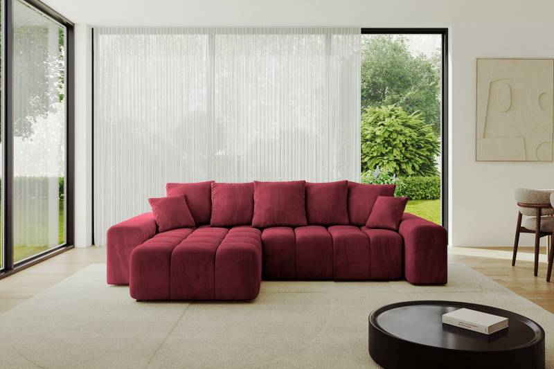 ALTDECOR Ecksofa ENIL-L, Couch mit Schlaffunktion, Wohnzimmer - Wohnlandschaft, Corner Sofa Bett Eckcouch Couch L-Form Schlafcouch Ausziehbar von ALTDECOR