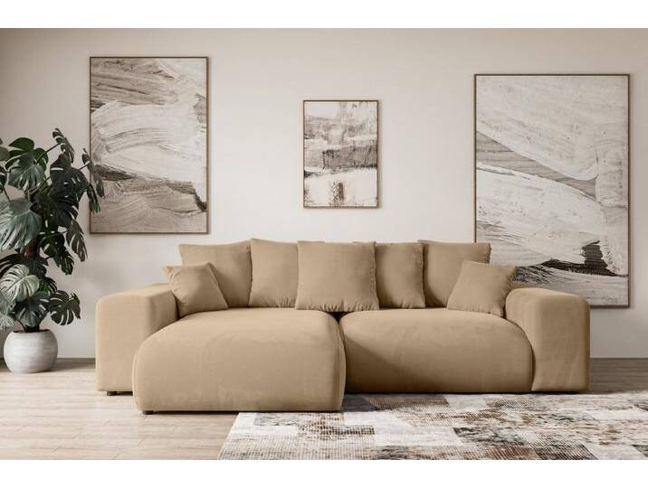 ALTDECOR Ecksofa ESKAR-L, Couch mit Schlaffunktion, Wohnzimmer - Wohnlandschaft, Corner Sofa Bett Eckcouch Couch L-Form Schlafcouch Ausziehbar von ALTDECOR