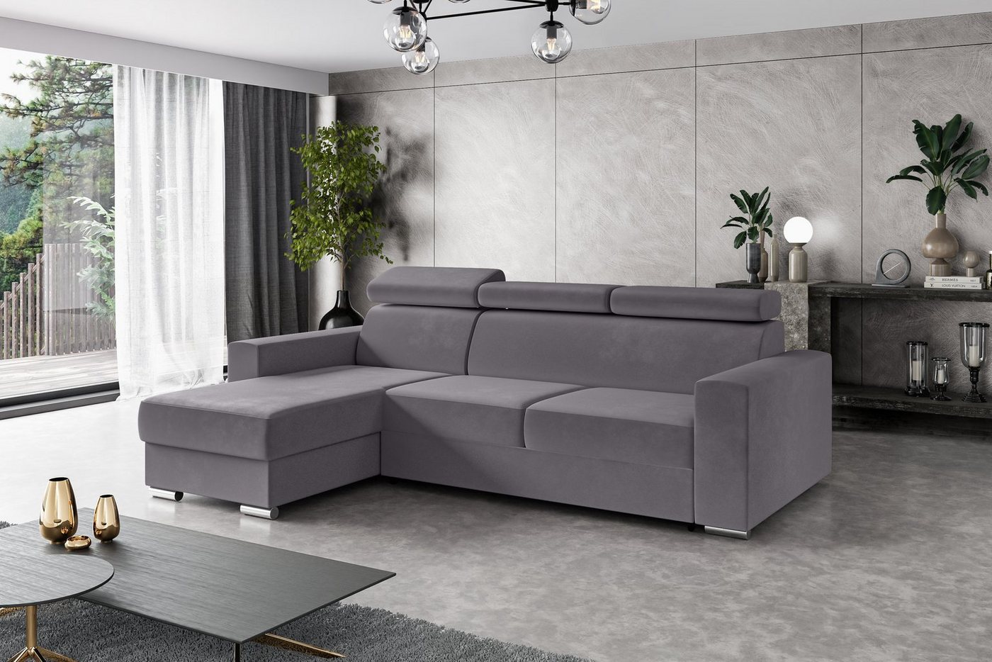 ALTDECOR Ecksofa FIX, Couch mit Schlaffunktion, Wohnzimmer - Wohnlandschaft von ALTDECOR