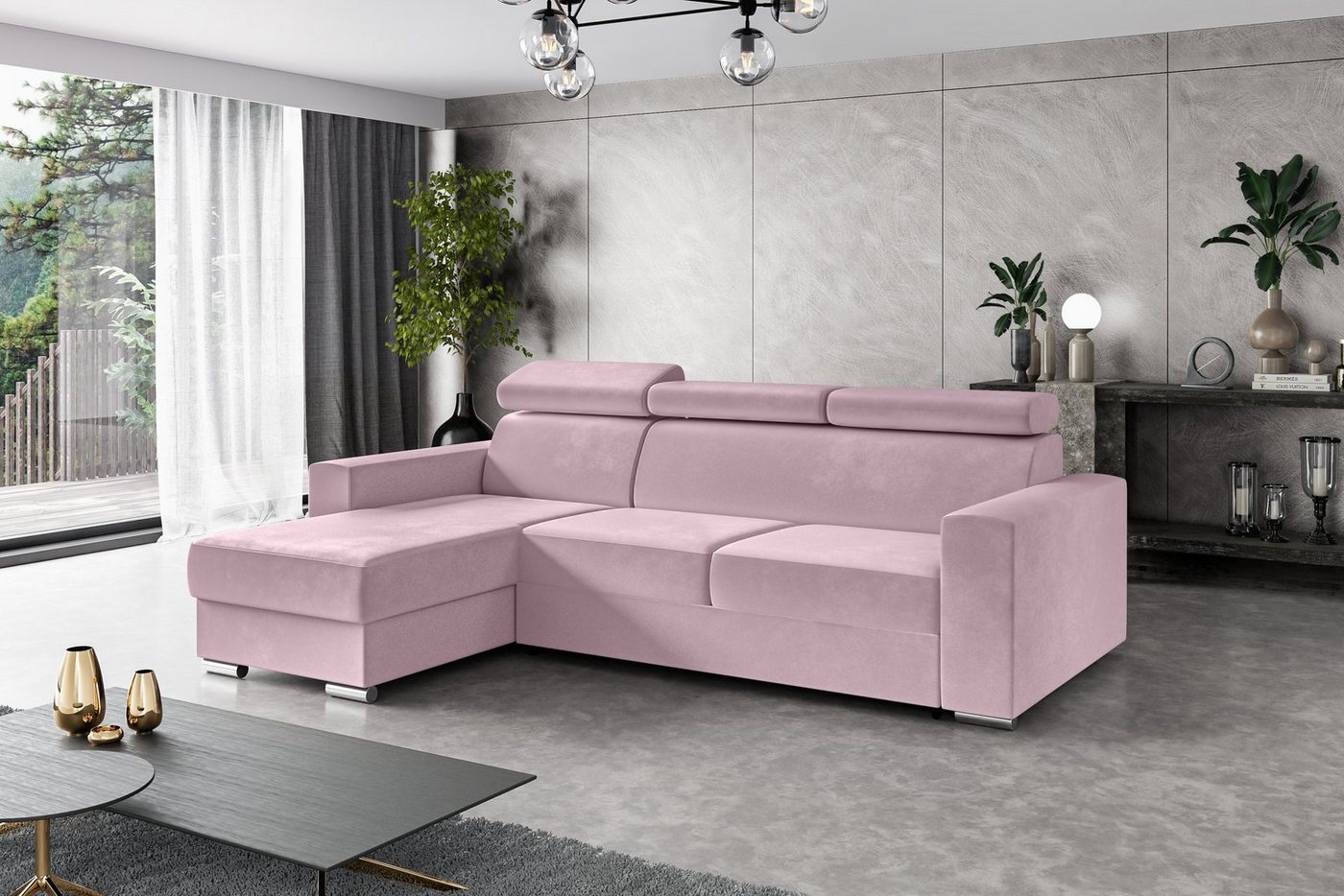 ALTDECOR Ecksofa FIX, Couch mit Schlaffunktion, Wohnzimmer - Wohnlandschaft von ALTDECOR