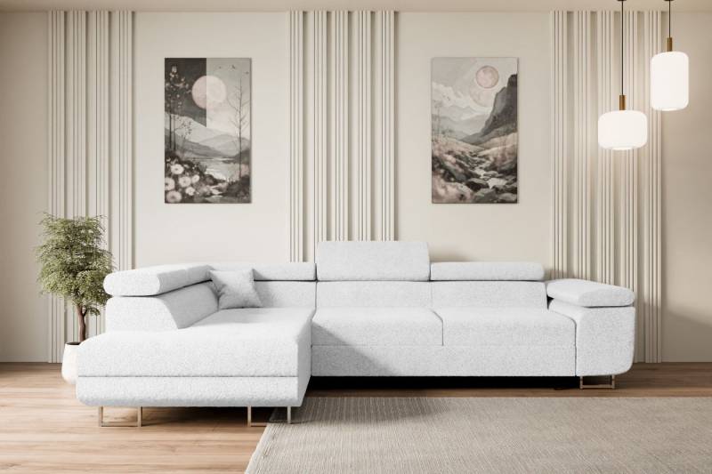 ALTDECOR Ecksofa GUSA-L, Couch mit Schlaffunktion, Wohnzimmer - Wohnlandschaft, Corner Sofa Bett Eckcouch Couch L-Form Schlafcouch Ausziehbar von ALTDECOR