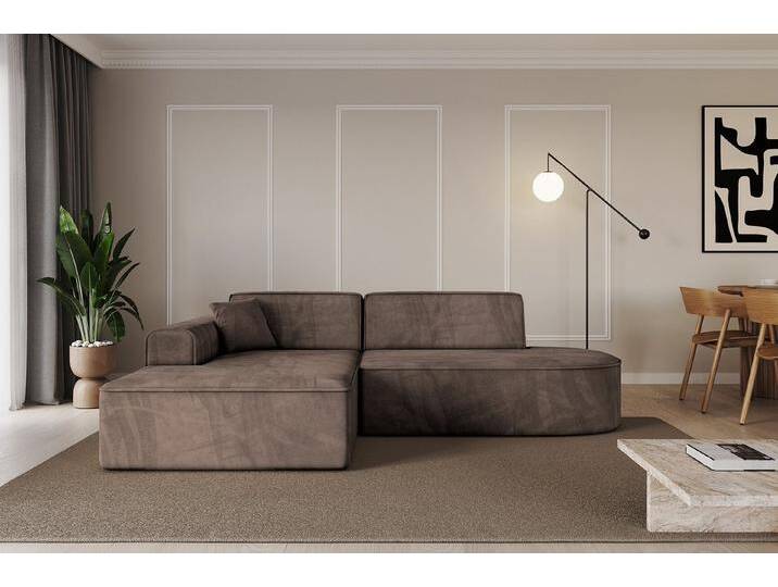 ALTDECOR Ecksofa IREA-L1-v3, Corner Sofa L-Form Vielseitige Sofa Wohnlandschaft Wohnzimmer, braun, Braun - Monolith 15 von ALTDECOR