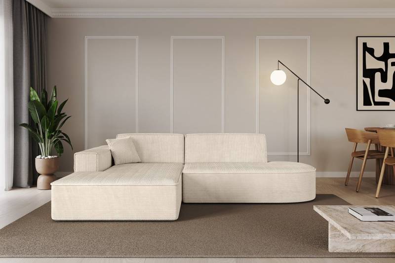 ALTDECOR Ecksofa IREA-L1-v4, Sofa Praktische Bequeme Funktionsecke Couch L-Form Eckcouch, Corner Sofa L-Form Vielseitige Sofa Wohnlandschaft Wohnzimmer von ALTDECOR