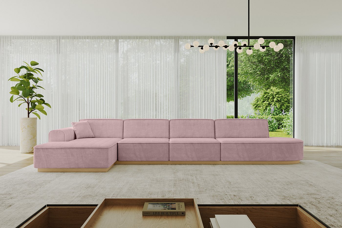 ALTDECOR Ecksofa IREA-L3-v2, Sofa Praktische Bequeme Funktionsecke Couch L-Form Eckcouch, Corner Sofa L-Form Vielseitige Sofa Wohnlandschaft Wohnzimmer von ALTDECOR