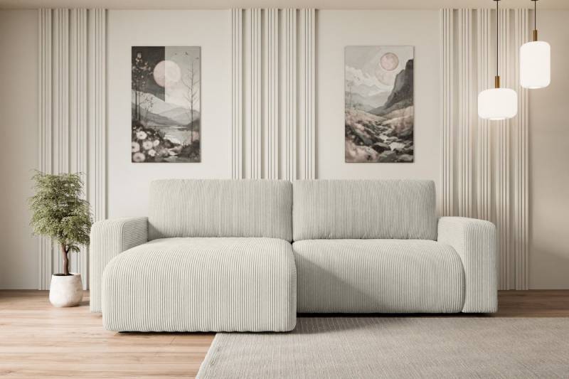 ALTDECOR Ecksofa KLEEA-L, Couch mit Schlaffunktion, Wohnzimmer - Wohnlandschaft, Corner Sofa Bett Eckcouch Couch L-Form Schlafcouch Ausziehbar von ALTDECOR