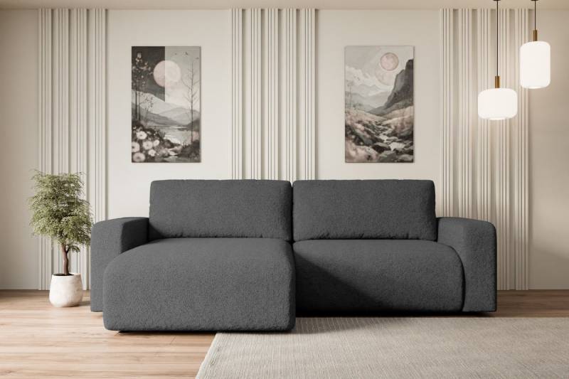 ALTDECOR Ecksofa KLEEA-L, Couch mit Schlaffunktion, Wohnzimmer - Wohnlandschaft, Corner Sofa Bett Eckcouch Couch L-Form Schlafcouch Ausziehbar von ALTDECOR