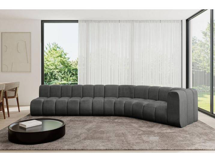 ALTDECOR Ecksofa Karex-L2, Corner Sofa U-Form Vielseitige Sofa Wohnlandschaft Wohnzimmer, FORWARDER_CURBSIDE, grau, Dunkelgrau - Monolith 92 von ALTDECOR