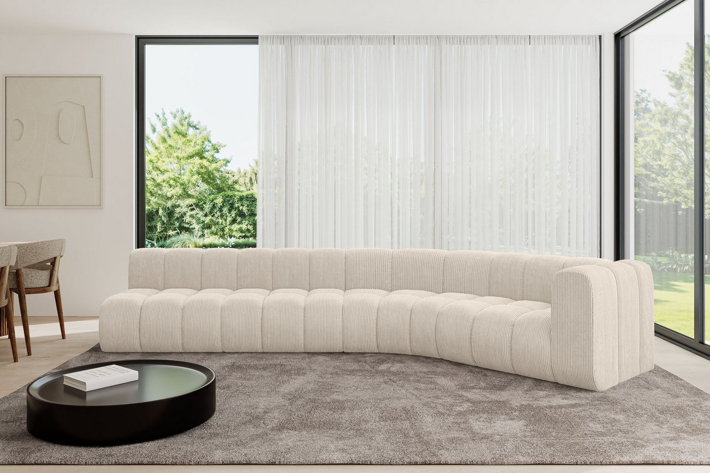 ALTDECOR Ecksofa Karex-L2, Corner Sofa U-Form Vielseitige Sofa Wohnlandschaft Wohnzimmer, FORWARDER_CURBSIDE von ALTDECOR