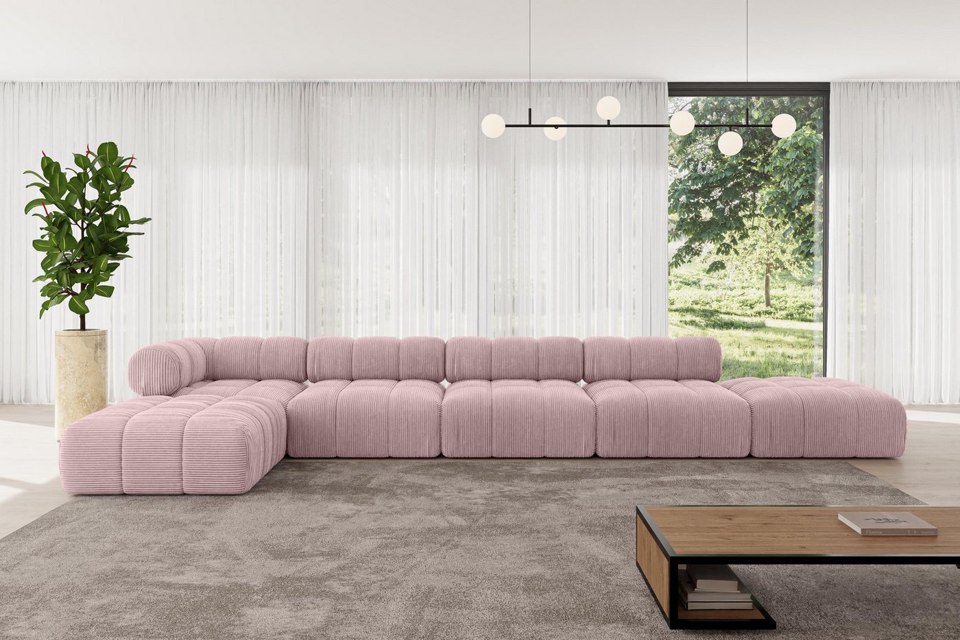ALTDECOR Ecksofa Kerru-L3, Sofa Praktische Bequeme Funktionsecke Couch L-Form Eckcouch, Corner Sofa U-Form Vielseitige Sofa Wohnlandschaft Wohnzimmer von ALTDECOR