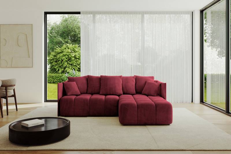 ALTDECOR Ecksofa LONLI-L, Couch mit Schlaffunktion, Stauraum Wohnlandschaft Funktionsecke, Corner Sofa Bett Eckcouch Couch L-Form Schlafcouch Ausziehbar von ALTDECOR