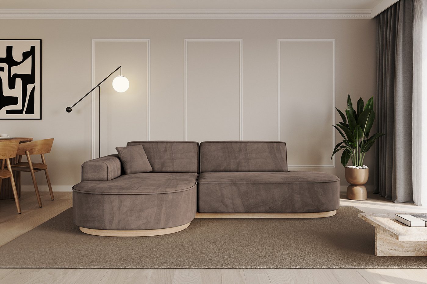 ALTDECOR Ecksofa MARI-L1-v1, Sofa Praktische Bequeme Funktionsecke Couch L-Form Eckcouch, Corner Sofa L-Form Vielseitige Sofa Wohnlandschaft Wohnzimmer von ALTDECOR