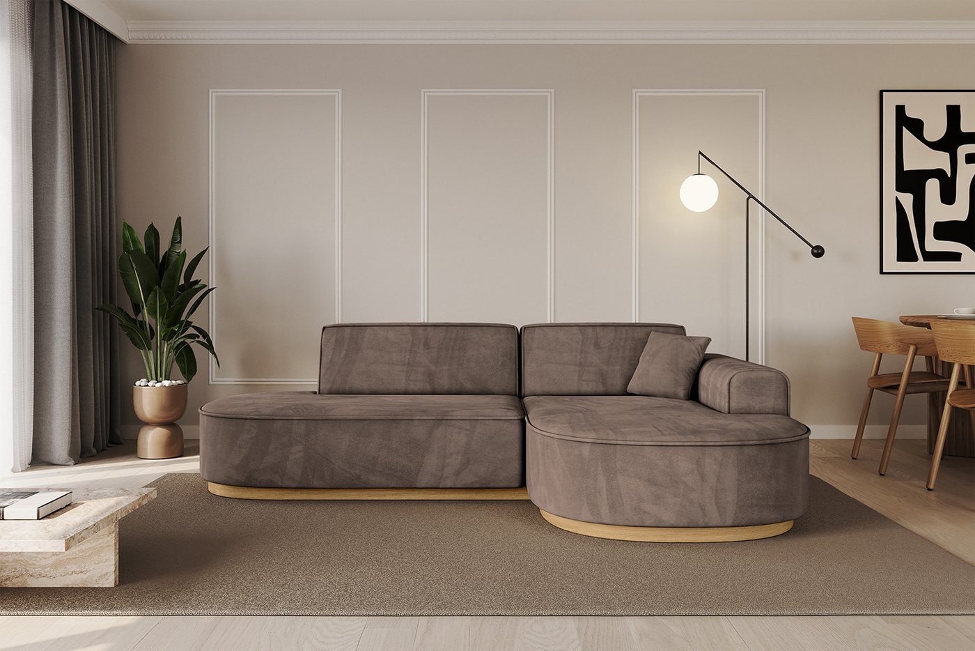 ALTDECOR Ecksofa MARI-L1-v2, Sofa Praktische Bequeme Funktionsecke Couch L-Form Eckcouch, Corner Sofa L-Form Vielseitige Sofa Wohnlandschaft Wohnzimmer von ALTDECOR