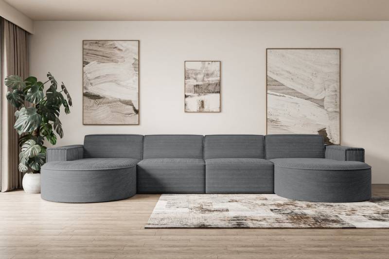 ALTDECOR Wohnlandschaft MARI-U2, Sofa Praktische Bequeme Funktionsecke Couch U-Form Eckcouch, Corner Sofa U-Form Vielseitige Sofa Wohnlandschaft Wohnzimmer von ALTDECOR