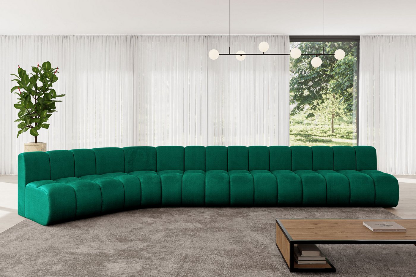 ALTDECOR Ecksofa Montra-L3, Corner Sofa U-Form Vielseitige Sofa Wohnlandschaft Wohnzimmer, FORWARDER_CURBSIDE von ALTDECOR