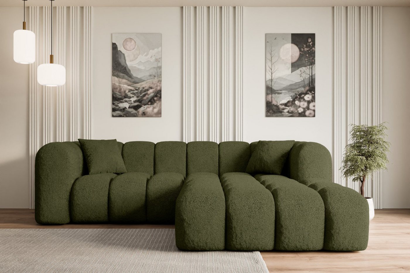 ALTDECOR Ecksofa OLEA-L1, Sofa Praktische Bequeme Funktionsecke Couch L-Form Eckcouch, Corner Sofa U-Form Vielseitige Sofa Wohnlandschaft Wohnzimmer von ALTDECOR