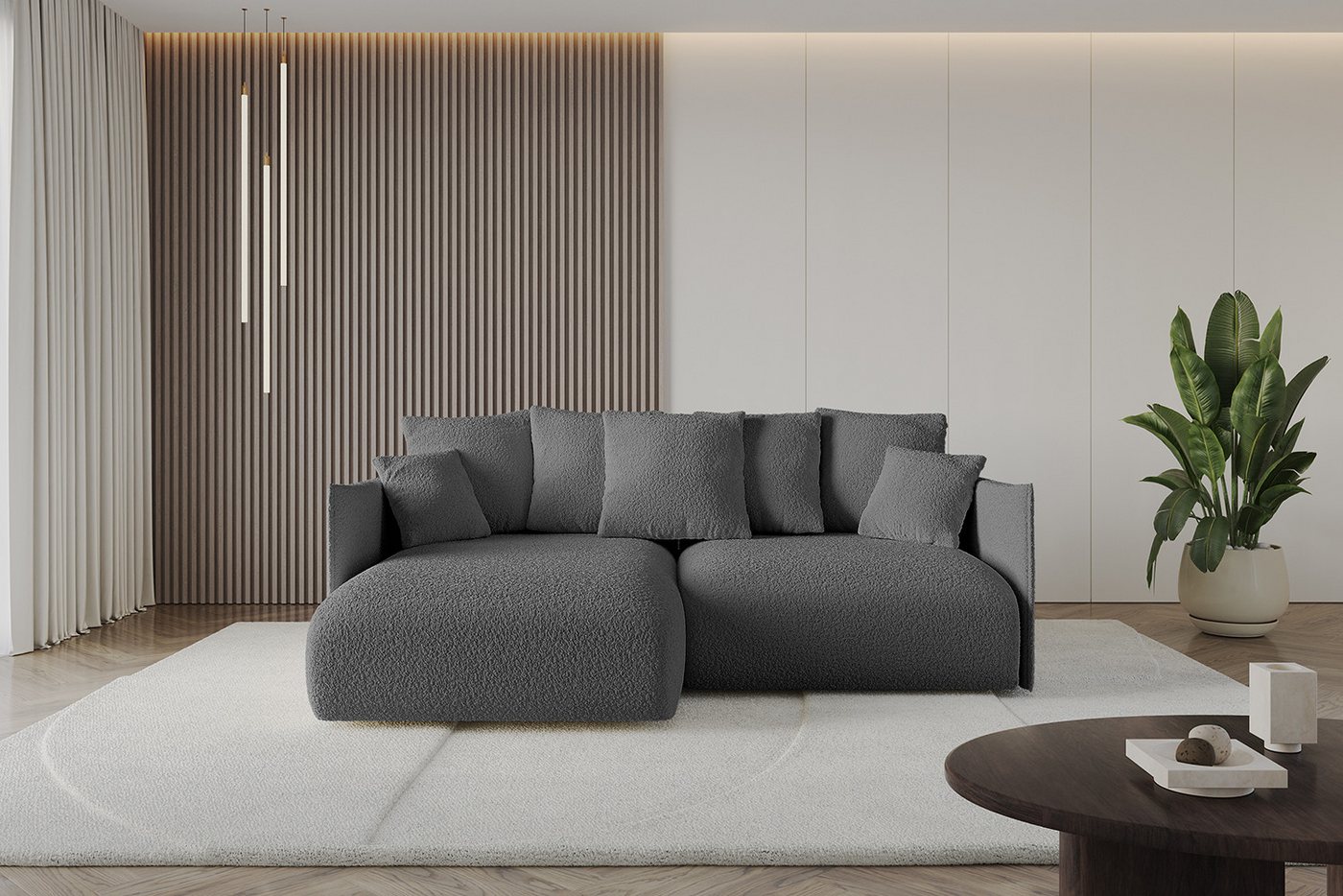 ALTDECOR Ecksofa ONESK-L, Couch mit Schlaffunktion, Wohnzimmer - Wohnlandschaft, Corner Sofa Bett Eckcouch Couch L-Form Schlafcouch Ausziehbar von ALTDECOR
