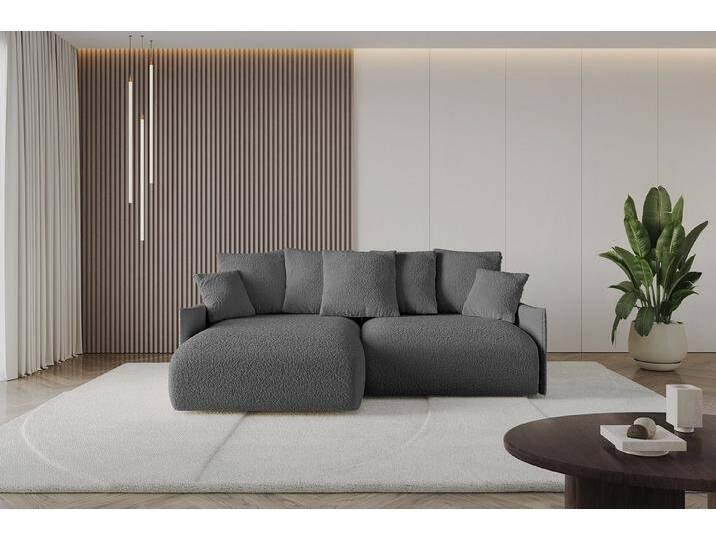 ALTDECOR Ecksofa ONESK-L-v1, Corner Sofa Bett Eckcouch Couch L-Form Schlafcouch Ausziehbar, grau, Quelle 92 - Grau ALTDECOR Ecksofa ONESK-L-v1, Corner Sofa Bett Eckcouch Couch L-Form Schlafcouch Ausziehbar, grau, Quelle 92 - Grau von ALTDECOR