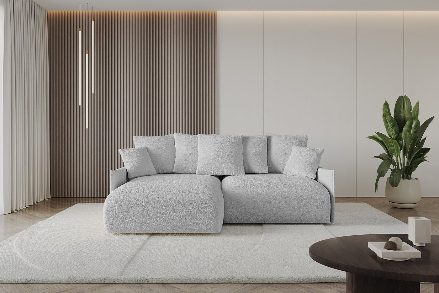 ALTDECOR Ecksofa ONESK-L-v1, Couch mit Schlaffunktion, Wohnzimmer - Wohnlandschaft, Corner Sofa Bett Eckcouch Couch L-Form Schlafcouch Ausziehbar von ALTDECOR