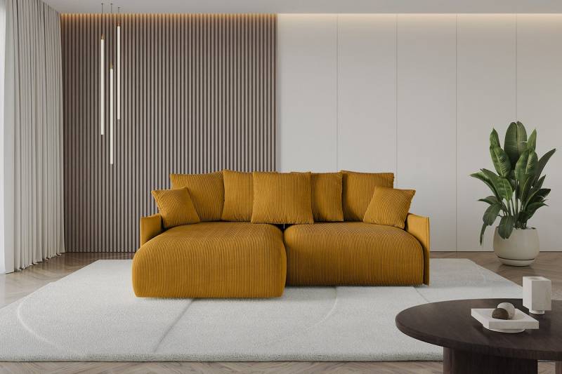 ALTDECOR Ecksofa ONESK-L-v1, Couch mit Schlaffunktion, Wohnzimmer - Wohnlandschaft, Corner Sofa Bett Eckcouch Couch L-Form Schlafcouch Ausziehbar von ALTDECOR