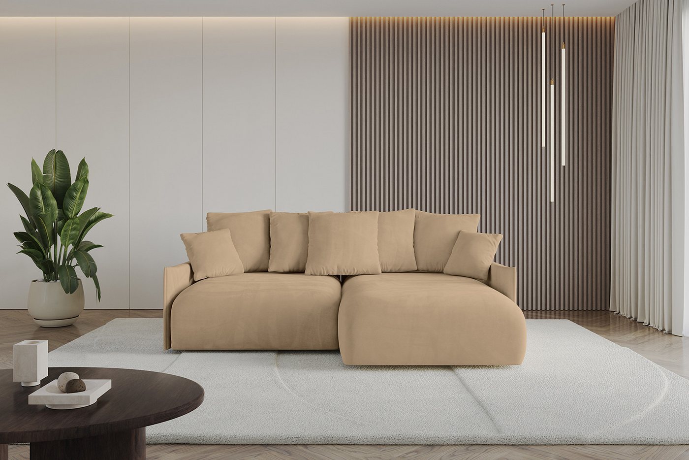 ALTDECOR Ecksofa ONESK-L-v1, Couch mit Schlaffunktion, Wohnzimmer - Wohnlandschaft, Corner Sofa Bett Eckcouch Couch L-Form Schlafcouch Ausziehbar ALTDECOR Ecksofa ONESK-L-v1, Couch mit Schlaffunktion, Wohnzimmer - Wohnlandschaft, Corner Sofa Bett Eckcouch Couch L-Form Schlafcouch Ausziehbar von ALTDECOR