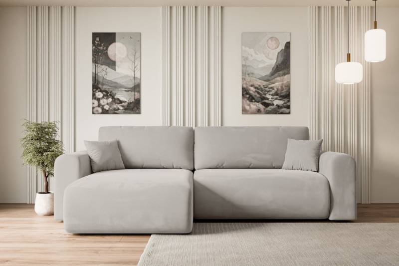 ALTDECOR Ecksofa ORRO-L, Couch mit Schlaffunktion, Wohnzimmer - Wohnlandschaft, Corner Sofa Bett Eckcouch Couch L-Form Schlafcouch Ausziehbar von ALTDECOR