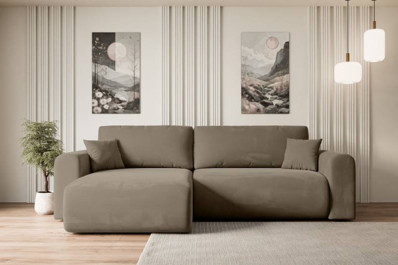 ALTDECOR Ecksofa ORRO-L, Couch mit Schlaffunktion, Wohnzimmer - Wohnlandschaft, Corner Sofa Bett Eckcouch Couch L-Form Schlafcouch Ausziehbar von ALTDECOR