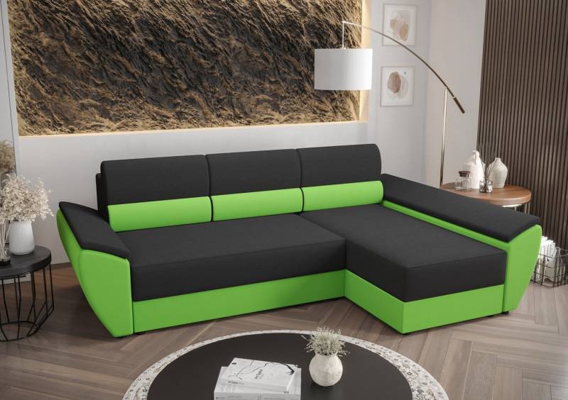 ALTDECOR Ecksofa REB-L3, Couch mit Schlaffunktion, Wohnzimmer - Wohnlandschaft von ALTDECOR