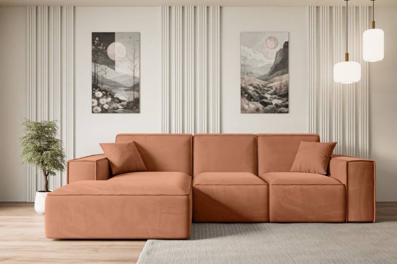 ALTDECOR Ecksofa SERRA-L, Sofa Praktische Bequeme Funktionsecke Couch L-Form Eckcouch, Corner Sofa U-Form Vielseitige Sofa Wohnlandschaft Wohnzimmer von ALTDECOR