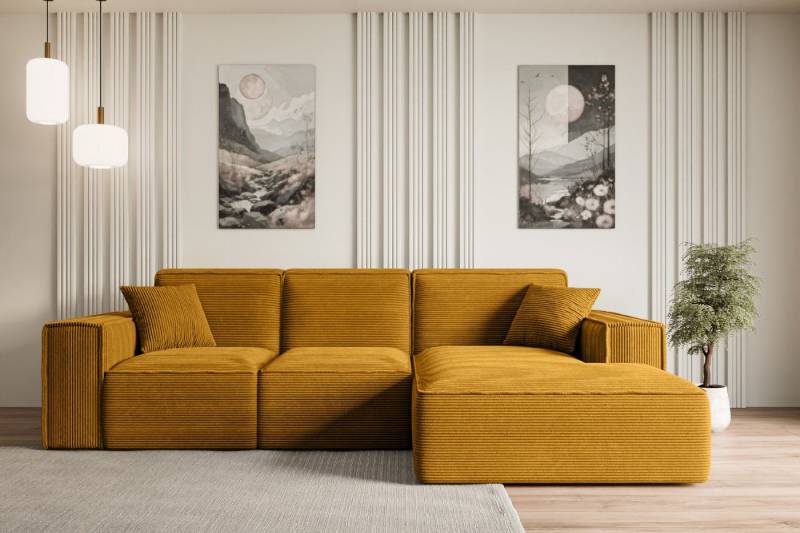 ALTDECOR Ecksofa SERRA-L, Sofa Praktische Bequeme Funktionsecke Couch L-Form Eckcouch, Corner Sofa U-Form Vielseitige Sofa Wohnlandschaft Wohnzimmer von ALTDECOR