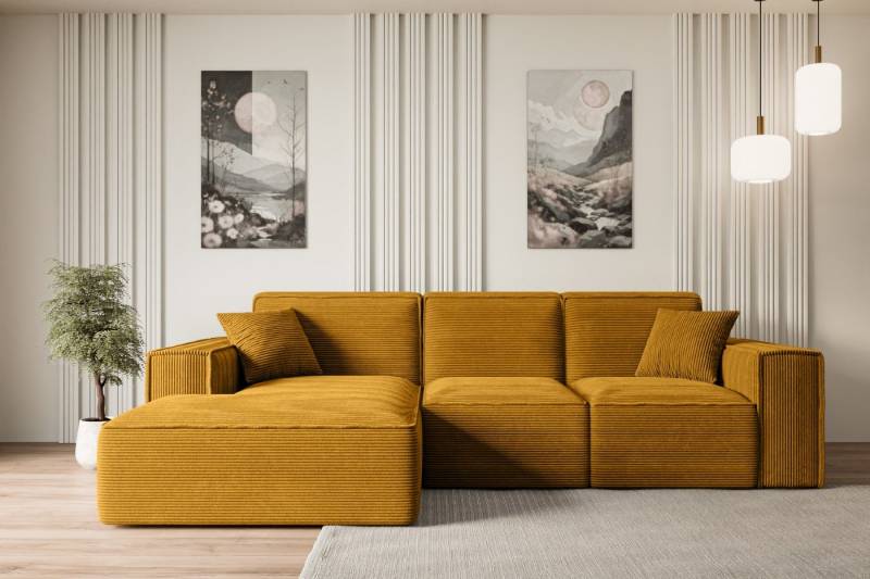 ALTDECOR Ecksofa SERRA-L, Sofa Praktische Bequeme Funktionsecke Couch L-Form Eckcouch, Corner Sofa U-Form Vielseitige Sofa Wohnlandschaft Wohnzimmer von ALTDECOR