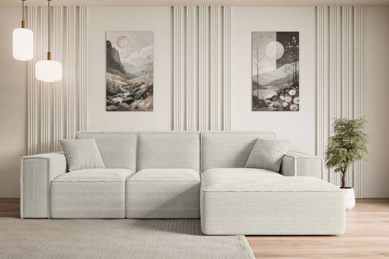 ALTDECOR Ecksofa SERRA-L, Sofa Praktische Bequeme Funktionsecke Couch L-Form Eckcouch, Corner Sofa U-Form Vielseitige Sofa Wohnlandschaft Wohnzimmer von ALTDECOR